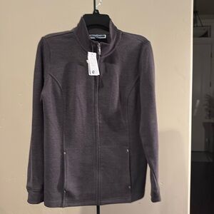 Karen Scott Zip Front Cardigan/Jacket